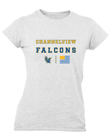 Channelview Falcons Flying Spirit Flag Women's SS T-Shirt