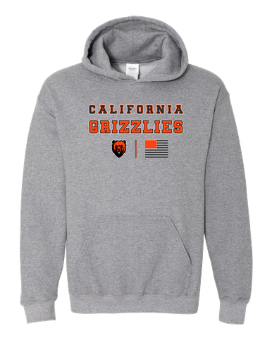 California Grizzlies Spirit Flag Men's Hoodie
