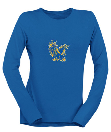 Channelview Falcons Flying Mascot #1 Women's Premium LS T-Shirt
