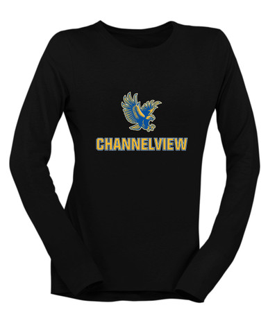 Channelview Falcons Flying Mascot #2 Women's Premium LS T-Shirt