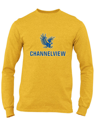Channelview Falcons Flying Mascot #2 Men's LS T-Shirt