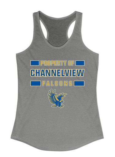 Channelview Falcons Flying Property Of Women's Tank Top