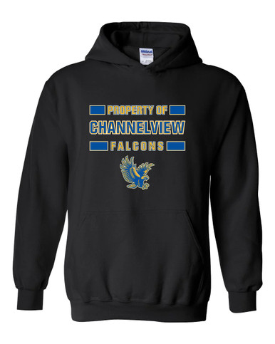 Channelview Falcons Flying Property Of Men's Hoodie