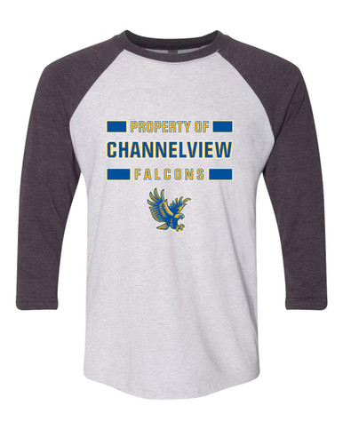 Channelview Falcons Flying Property Of Men's Baseball T-Shirt