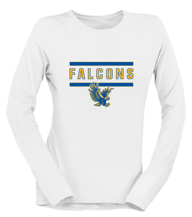 Channelview Falcons Flying Mascot #5 Women's LS T-Shirt