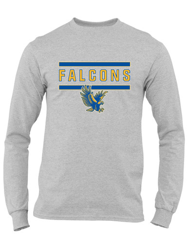 Channelview Falcons Flying Mascot #5 Men's LS T-Shirt