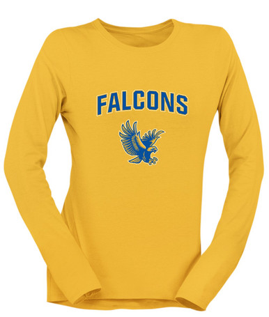 Channelview Falcons Flying Mascot #6 Women's LS T-Shirt