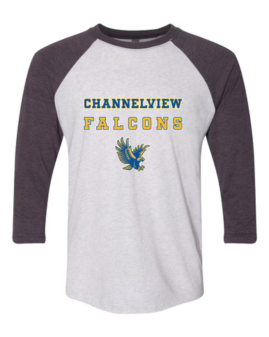 Channelview Falcons Flying Spirit Women's Baseball T-Shirt