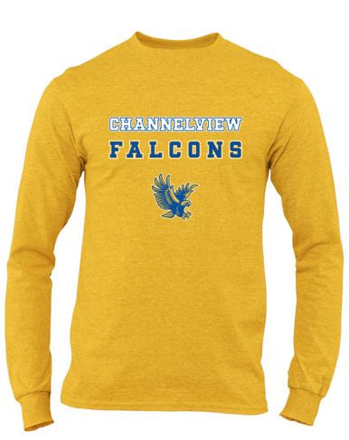 Channelview Falcons Flying Spirit Men's LS T-Shirt