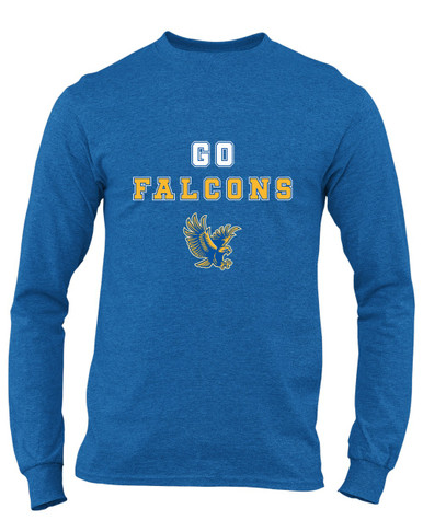 Channelview Falcons Flying Go Team Men's LS T-Shirt