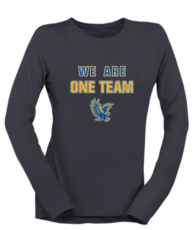 Channelview Falcons Flying We Are One Team Women's LS T-Shirt