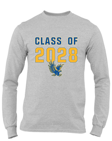 Channelview Falcons Flying Class of 2028 Men's LS T-Shirt