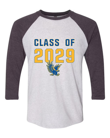 Channelview Falcons Flying Class of 2029 Men's Baseball T-Shirt