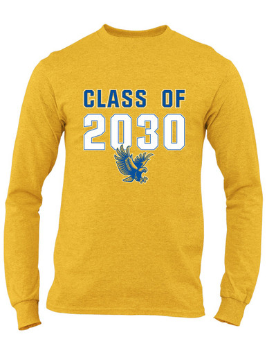 Channelview Falcons Flying Class of 2030 Men's LS T-Shirt