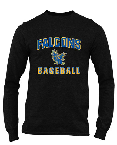 Channelview Falcons Flying Baseball #1 Men's Premium LS T-Shirt