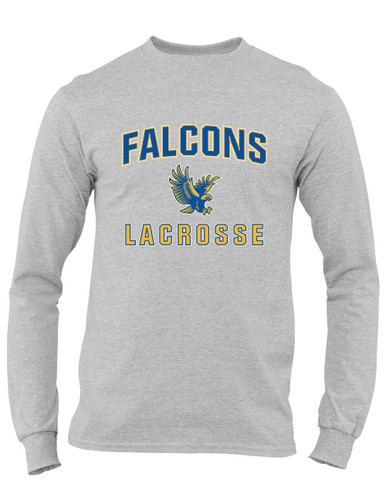 Channelview Falcons Flying Lacrosse Men's LS T-Shirt