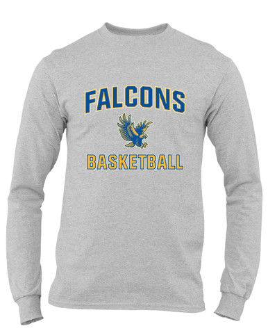 Channelview Falcons Flying Basketball #1 Men's Premium LS T-Shirt