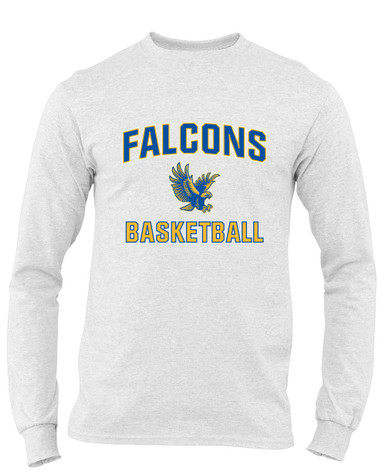 Channelview Falcons Flying Basketball #1 Men's LS T-Shirt