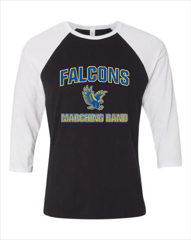 Channelview Falcons Flying Marching Band Men's Baseball T-Shirt