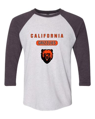 California Grizzlies Mascot #3 Men's Baseball T-Shirt