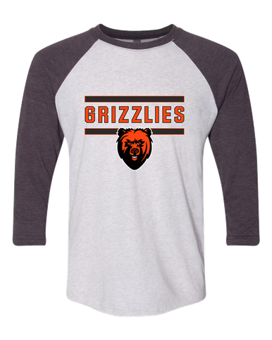 California Grizzlies Mascot #5 Women's Baseball T-Shirt