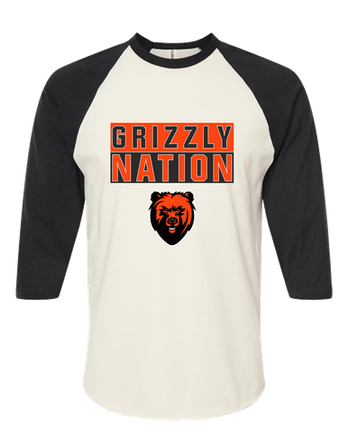 California Grizzlies Nation #1 Men's Baseball T-Shirt