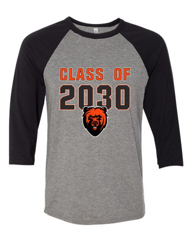 California Grizzlies Class of 2030 Men's Baseball T-Shirt