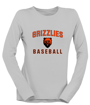 California Grizzlies Baseball #1 Women's LS T-Shirt