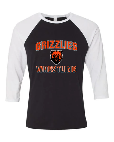 California Grizzlies Wrestling Men's Baseball T-Shirt