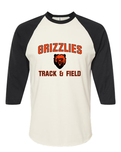 California Grizzlies Track & Field Men's Baseball T-Shirt