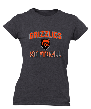 California Grizzlies Softball #1 Women's Premium SS T-Shirt