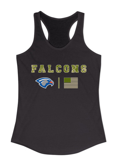 Volunteer Falcons Camo Flag Women's Tank Top