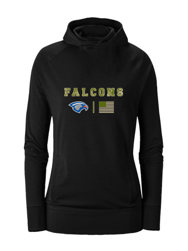 Volunteer Falcons Camo Flag Women's Hoodie