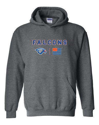 Volunteer Falcons Team Colors Flag Men's Hoodie