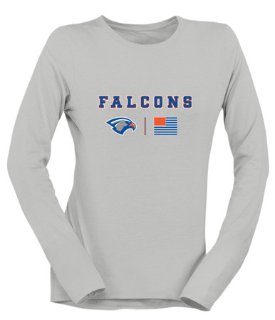 Volunteer Falcons Team Colors Flag Women's Premium LS T-Shirt