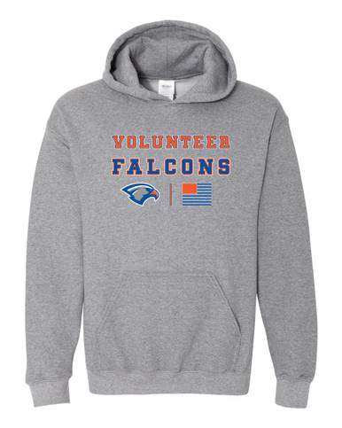 Volunteer Falcons Spirit Flag Men's Hoodie