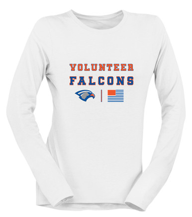 Volunteer Falcons Spirit Flag Women's Premium LS T-Shirt