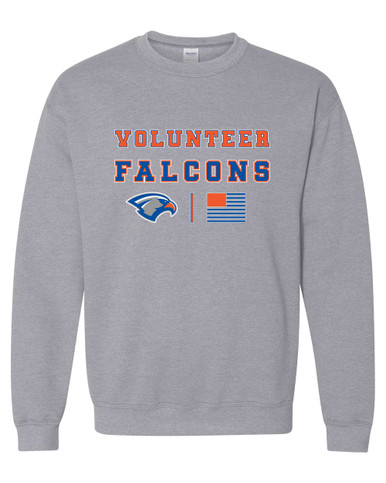Volunteer Falcons Spirit Flag Men's Sweatshirt