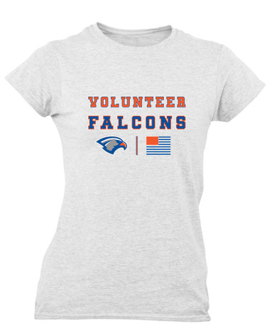 Volunteer Falcons Spirit Flag Women's Premium SS T-Shirt