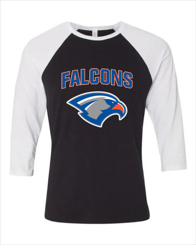 Volunteer Falcons Mascot #6 Women's Baseball T-Shirt