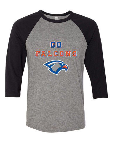 Volunteer Falcons Go Team Women's Baseball T-Shirt
