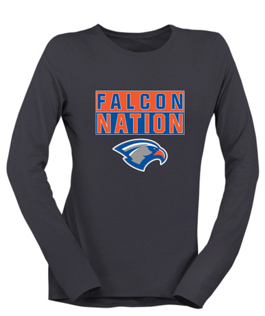Volunteer Falcons Nation #1 Women's LS T-Shirt