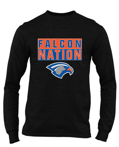 Volunteer Falcons Nation #1 Men's LS T-Shirt