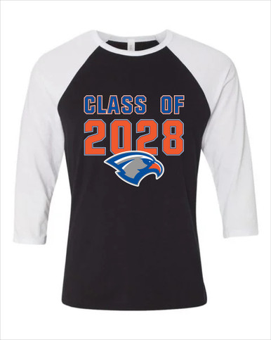 Volunteer Falcons Class of 2028 Men's Baseball T-Shirt