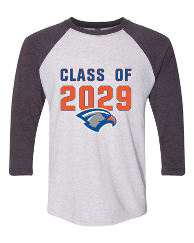Volunteer Falcons Class of 2029 Men's Baseball T-Shirt