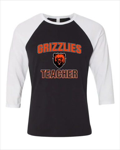 California Grizzlies Teacher Men's Baseball T-Shirt