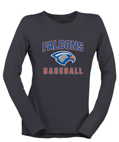 Volunteer Falcons Baseball #1 Women's LS T-Shirt