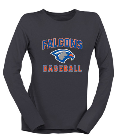 Volunteer Falcons Baseball #1 Women's Premium LS T-Shirt