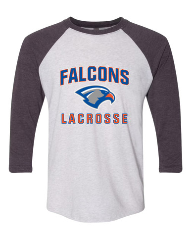 Volunteer Falcons Lacrosse Men's Baseball T-Shirt