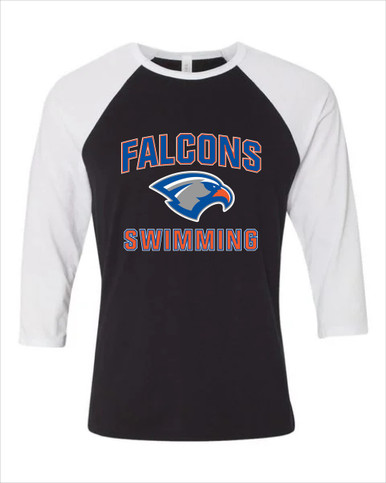 Volunteer Falcons Swimming Women's Baseball T-Shirt